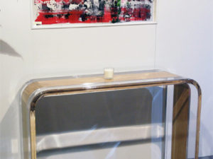 Console table lucite wood Tiblisi