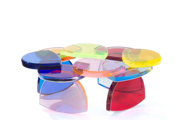 Plexiglas Coffee table BonBon By M.Pettinari