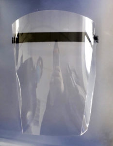 Masque de protection en plexiglass contre coronavirus